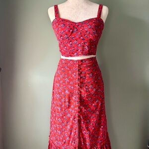 Band of Gypsies Floral Co-Ord Skirt Set
